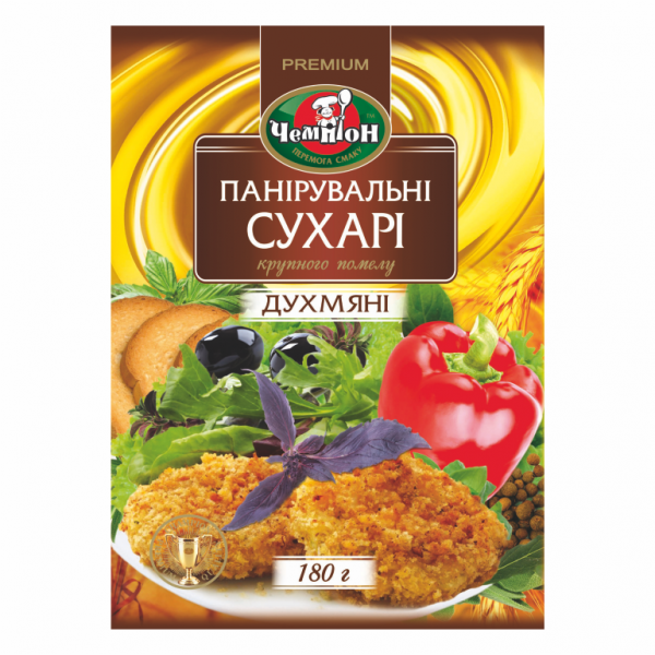 Сухарі Панірувальні ЧЕМПІОН, 180г